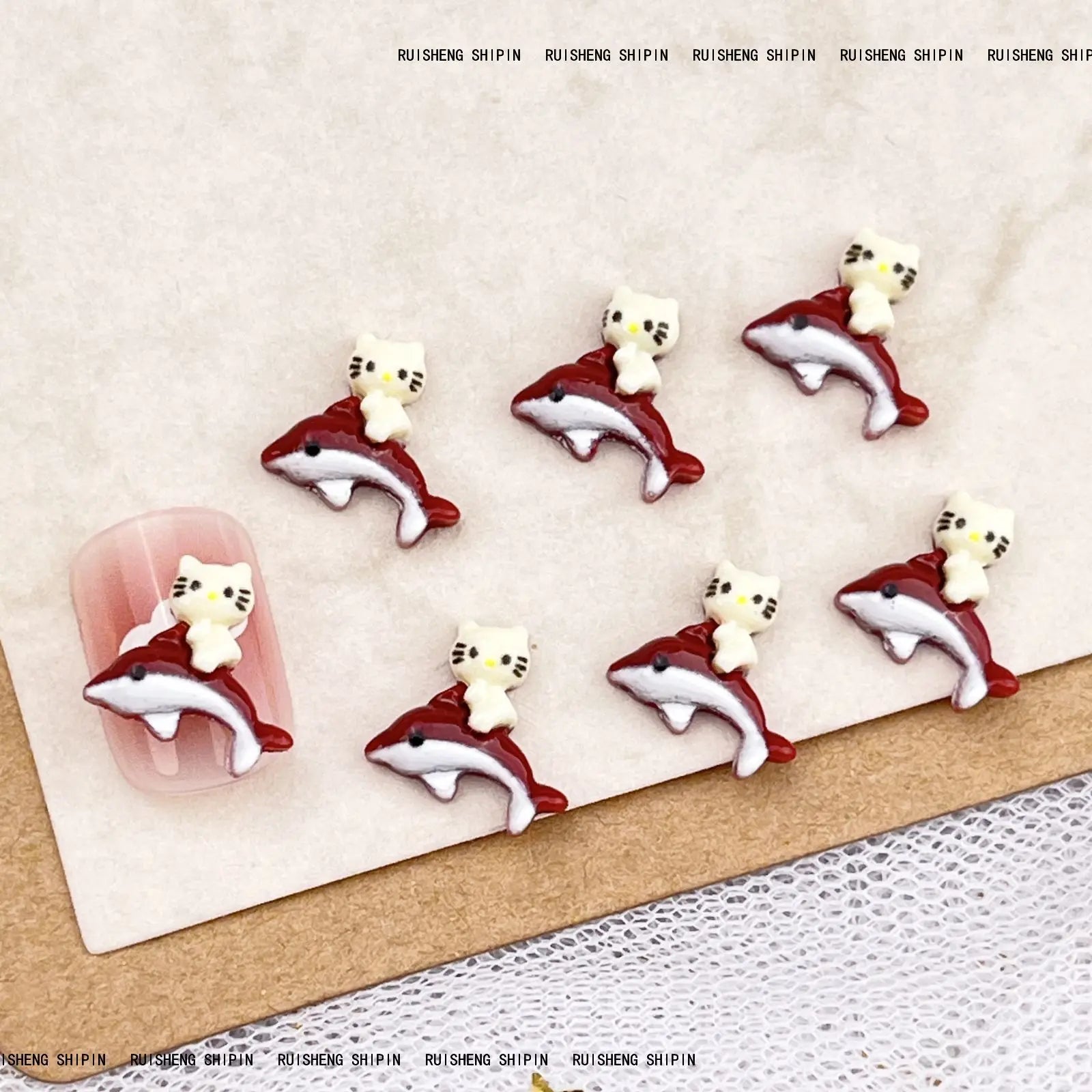 20Pcs Lovely Hello Kitty Cartoon Nail Accessories for Summer Fun Nail Charms Designed for Beautiful Girls