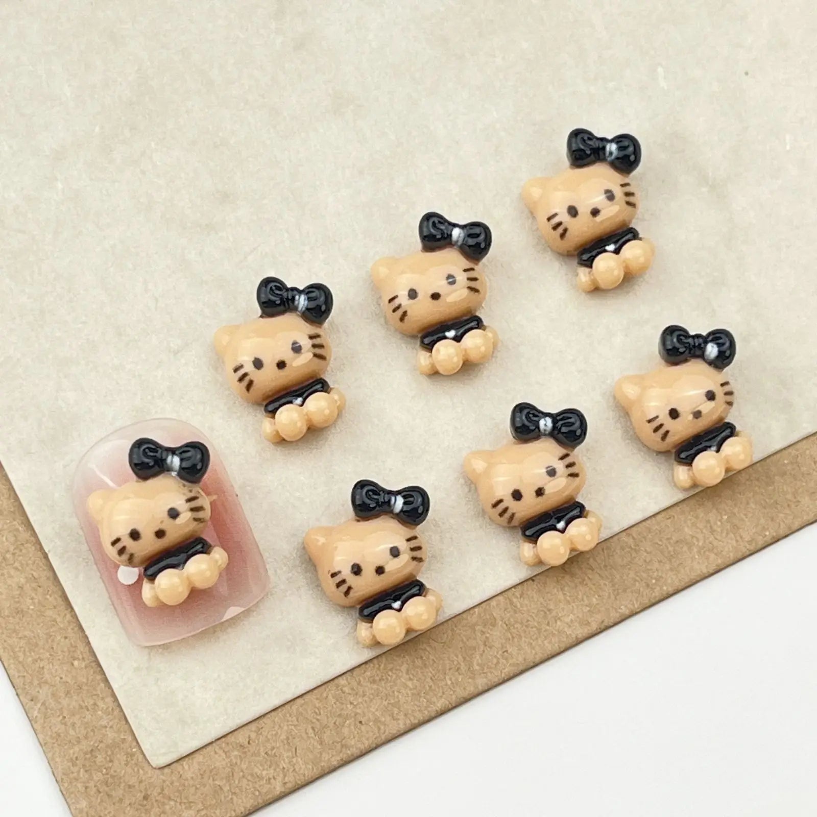 20Pcs Lovely Hello Kitty Cartoon Nail Accessories for Summer Fun Nail Charms Designed for Beautiful Girls