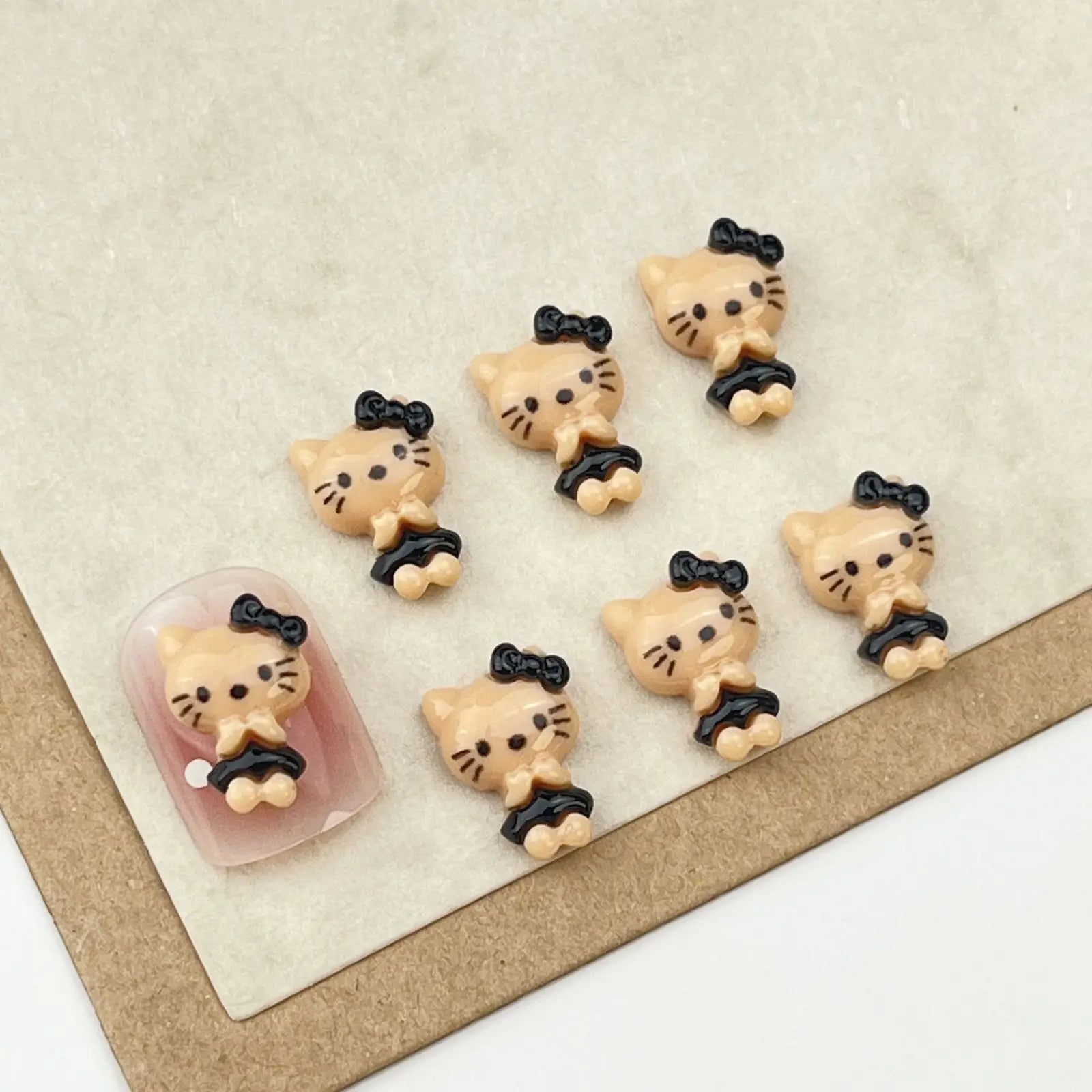 20Pcs Lovely Hello Kitty Cartoon Nail Accessories for Summer Fun Nail Charms Designed for Beautiful Girls