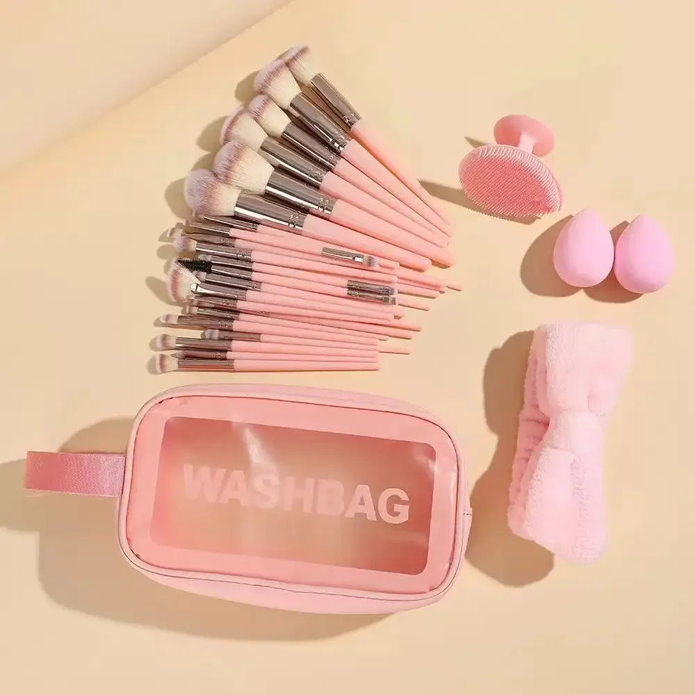 30-Piece Makeup Brush Set for Blush And Nose Shadow Professional Beauty Tools Full Set of Cosmetic Brushes from Mainland China