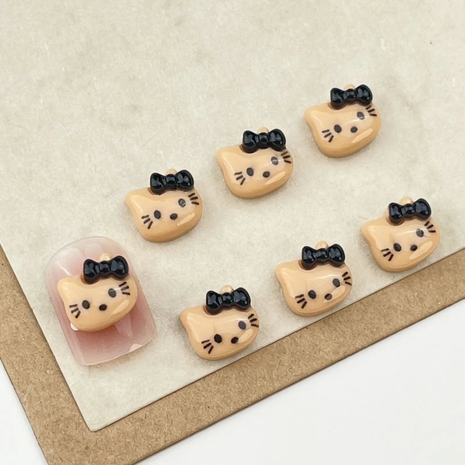 20Pcs Lovely Hello Kitty Cartoon Nail Accessories for Summer Fun Nail Charms Designed for Beautiful Girls