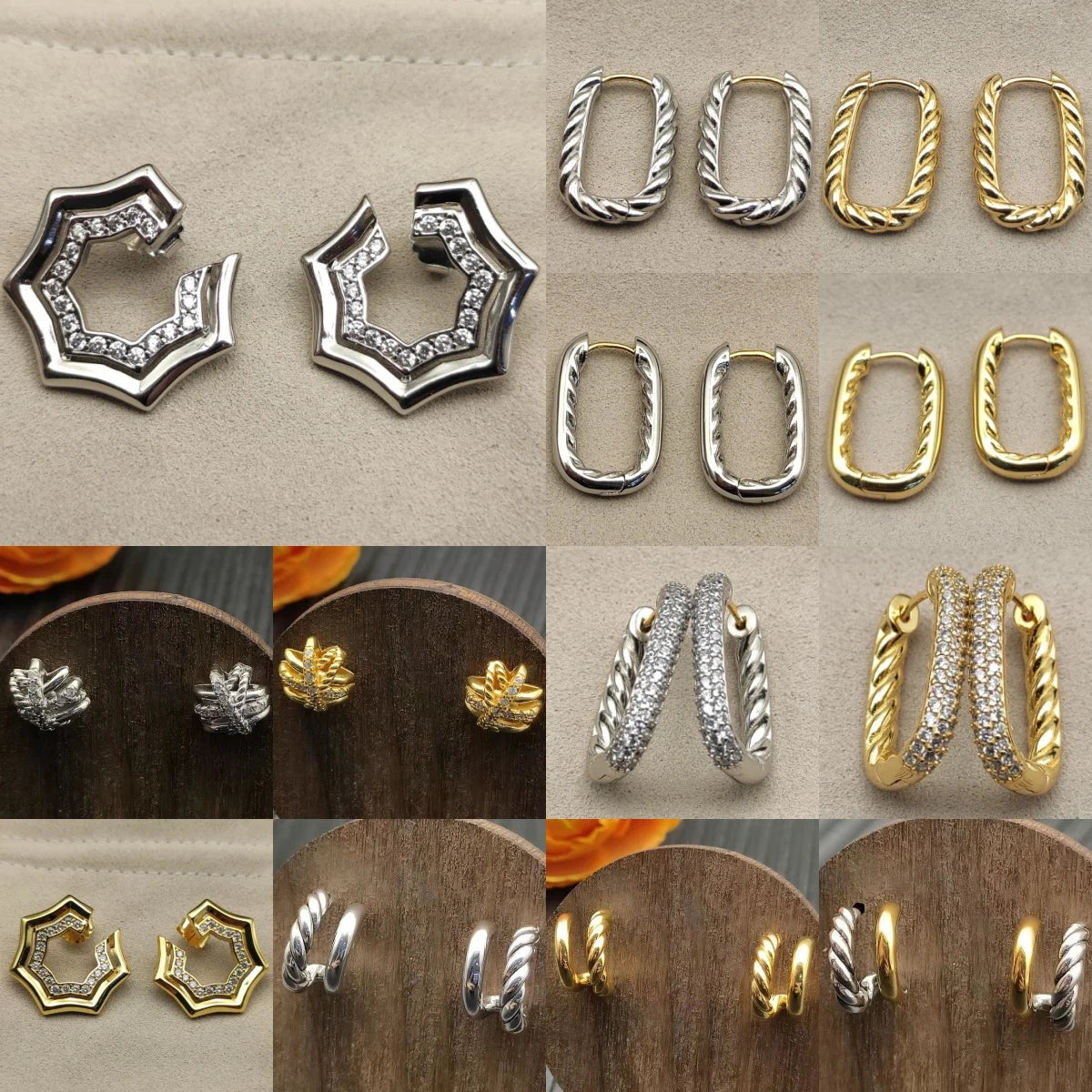 2025 New High Quality Fashion DY Jewelry Earrings Valentine's Day Gift Trendy Fashion Earrings with Contemporary Style Elements