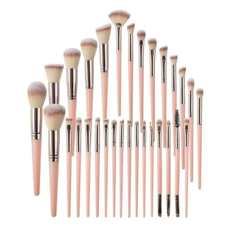 30-Piece Makeup Brush Set for Blush And Nose Shadow Professional Beauty Tools Full Set of Cosmetic Brushes from Mainland China