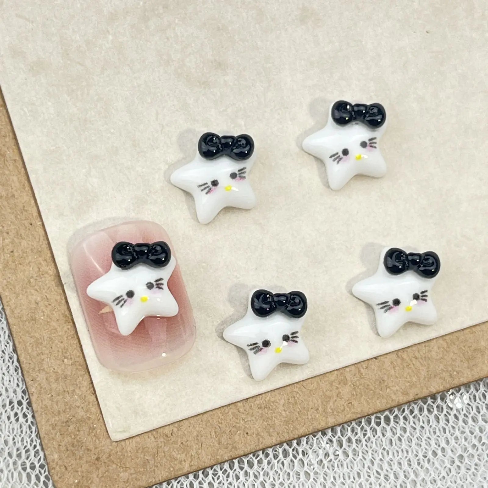 20Pcs Lovely Hello Kitty Cartoon Nail Accessories for Summer Fun Nail Charms Designed for Beautiful Girls