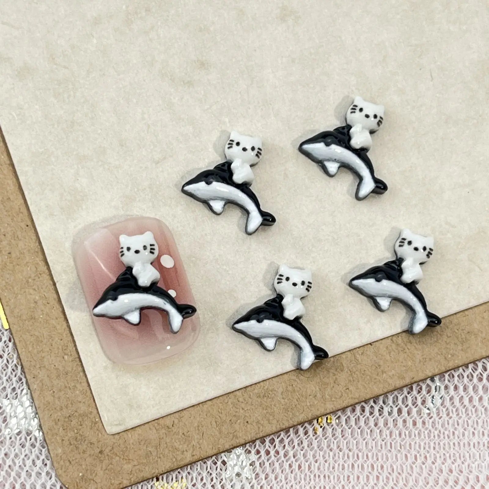 20Pcs Lovely Hello Kitty Cartoon Nail Accessories for Summer Fun Nail Charms Designed for Beautiful Girls